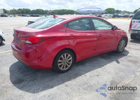 2014 Hyundai Elantra Se из США, поврежденный, VIN KMHDH4AE1EU149928
